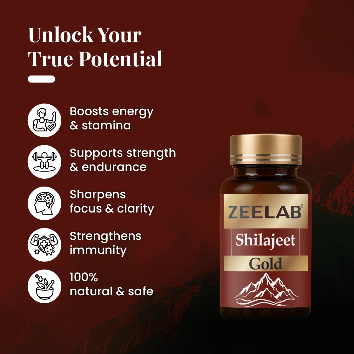 Zeelab Shilajeet Gold 100 Capsule